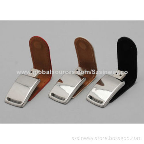 USB 3.0 USB flash drive, high speed USB drive, leather swivelNew